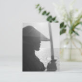 Samurai-Krieger mit Schwert Postkarte (Stehend Vorderseite)