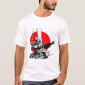 Samurai-Krieger mit Schwert T-Shirt (Vorderseite)