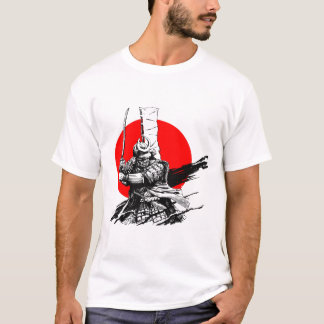 Samurai-Krieger mit Schwert T-Shirt