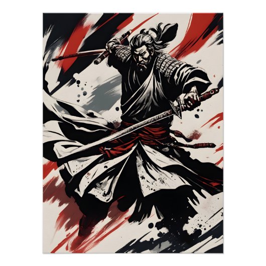 Samurai-Krieger Poster (Vorderseite)