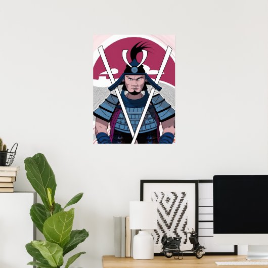 Samurai-Krieger Poster (Heimbüro)