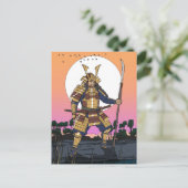 Samurai-Krieger  Postkarte (Stehend Vorderseite)