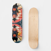 Samurai-Krieger Skateboard (Vorderseite)