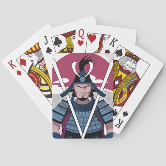 Samurai-Krieger Spielkarten (Rückseite)
