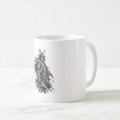 Samurai-Krieger – Sumi-e Kaffeetasse (VorderseiteRechts)