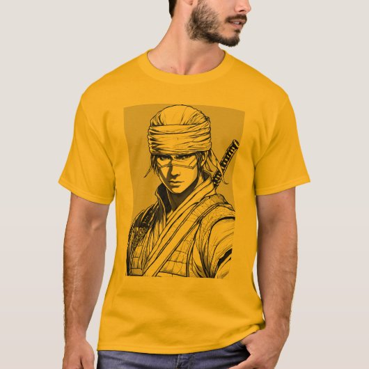 Samurai-Krieger T-Shirt (Vorderseite)