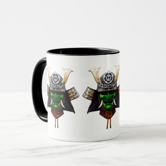 Samurai-Krieger Tasse (Vorderseite Links)