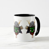 Samurai-Krieger Tasse (VorderseiteRechts)