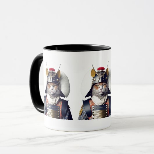 Samurai-Krieger Tasse (Vorderseite Links)
