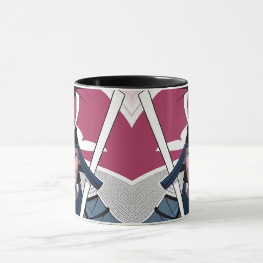 Samurai-Krieger Tasse (Zentrum)