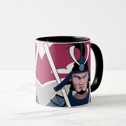 Samurai-Krieger Tasse (VorderseiteRechts)