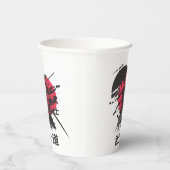 Samurai-Krieger-Tasse – Bushido-Code-Design Pappbecher (Rechts)