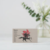 Samurai-Krieger Visitenkarte (Stehend Vorderseite)