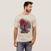 Samurai-Kriegerbild T-Shirt (Vorne ganz)