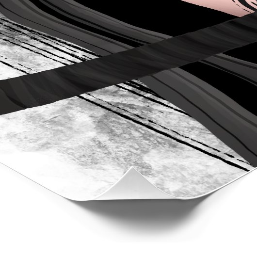 Samurai-Kriegerin mit Schwert Poster (Ecke)