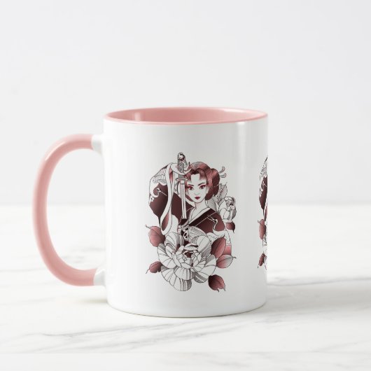 Samurai-Kriegerin Tasse (Links)