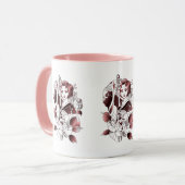 Samurai-Kriegerin Tasse (Vorderseite Links)