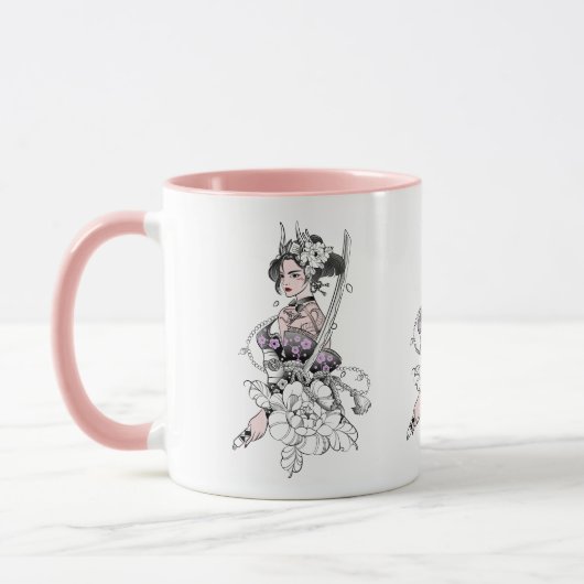 Samurai-Kriegerin Tasse (Links)