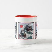 Samurai-Kriegerkatzen Tasse (Zentrum)