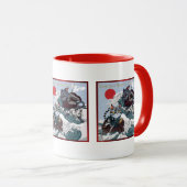 Samurai-Kriegerkatzen Tasse (VorderseiteRechts)