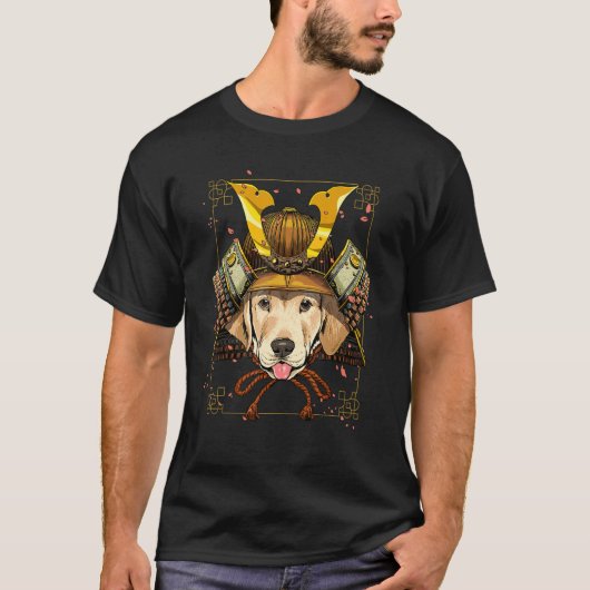 Samurai Labrador Retriever Dog Pet Japanese Warrio T-Shirt (Vorderseite)