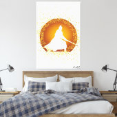 Samurai Leinwanddruck (Insitu (Schlafzimmer))