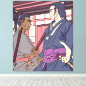 Samurai Leinwanddruck (Insitu (Holzboden))