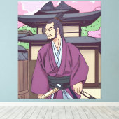 Samurai Leinwanddruck (Insitu (Holzboden))