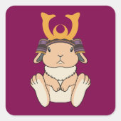 Samurai Lop Bunny Sticker (Vorderseite)