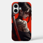 Samurai-Mädchen Case-Mate iPhone Hülle (Rückseite)