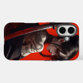 Samurai-Mädchen Case-Mate iPhone Hülle (Rückseite (Horizontal))