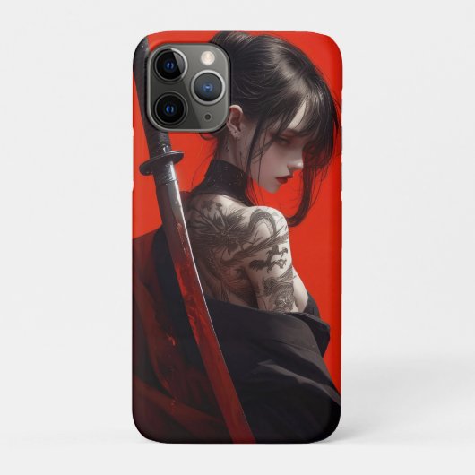 Samurai-Mädchen Case-Mate iPhone Hülle (Rückseite)