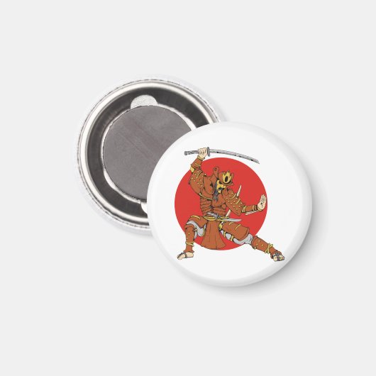 Samurai Magnet (Vorderseite/Rückseite)