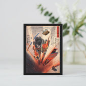 Samurai-Malerei, ca. 1800er Postkarte (Stehend Vorderseite)