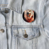 Samurai-Malerei, circa 1800's Button (Beispiel)