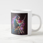 Samurai-Malerei Jumbo-Tasse (Rechts)