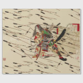 SAMURAI MASATSURA BEKÄMPFT SICH IN DER ARROWS-DUSC GESCHENKPAPIER (Flach)