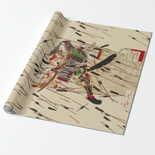 SAMURAI MASATSURA BEKÄMPFT SICH IN DER ARROWS-DUSC GESCHENKPAPIER (Ungerollt)