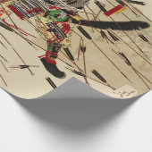 SAMURAI MASATSURA BEKÄMPFT SICH IN DER ARROWS-DUSC GESCHENKPAPIER (Ecke)