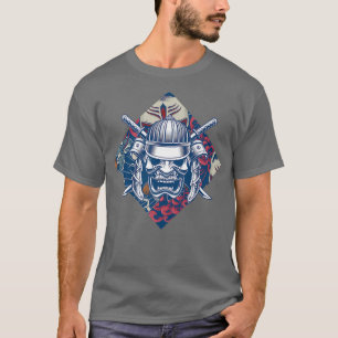 Samurai Mask Japanischer Kampfkunst Samurai T-Shirt