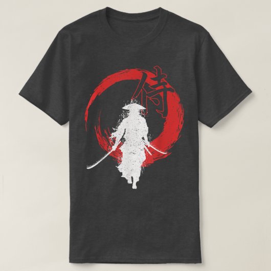 Samurai Mask Shirt Samurai Swords Bushido Samurai  (Design vorne)