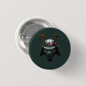 Samurai-Maske Button (Vorne & Hinten)