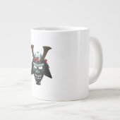 Samurai-Maske Jumbo-Tasse (Vorderseite Rechts)