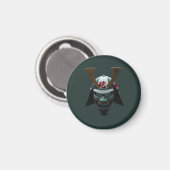Samurai-Maske Magnet (Vorderseite/Rückseite)