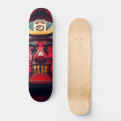 Samurai-Maske Skateboard (Vorderseite)