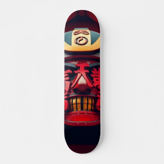 Samurai-Maske Skateboard (Vorne)