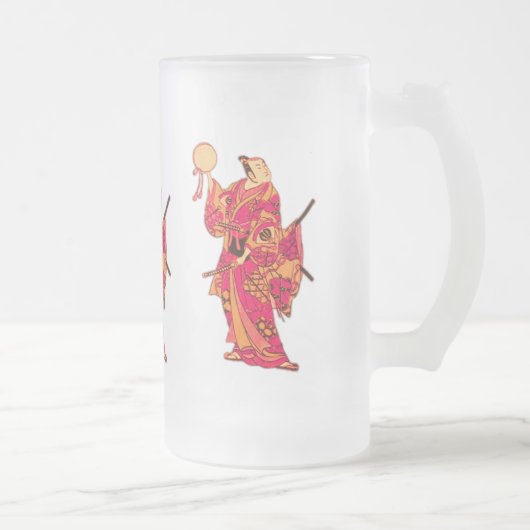 Samurai Mattglas Bierglas (Rechts)