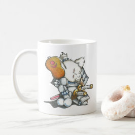 Samurai-Maus in der Rüstungs-Tasse Kaffeetasse