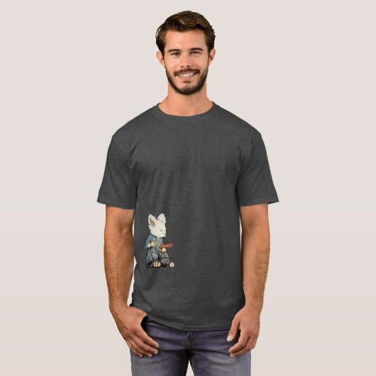 Samurai-Maus in Tatehiza T-Shirt (Vorne ganz)