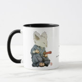 Samurai-Maus in Tatehiza Tasse (Links)